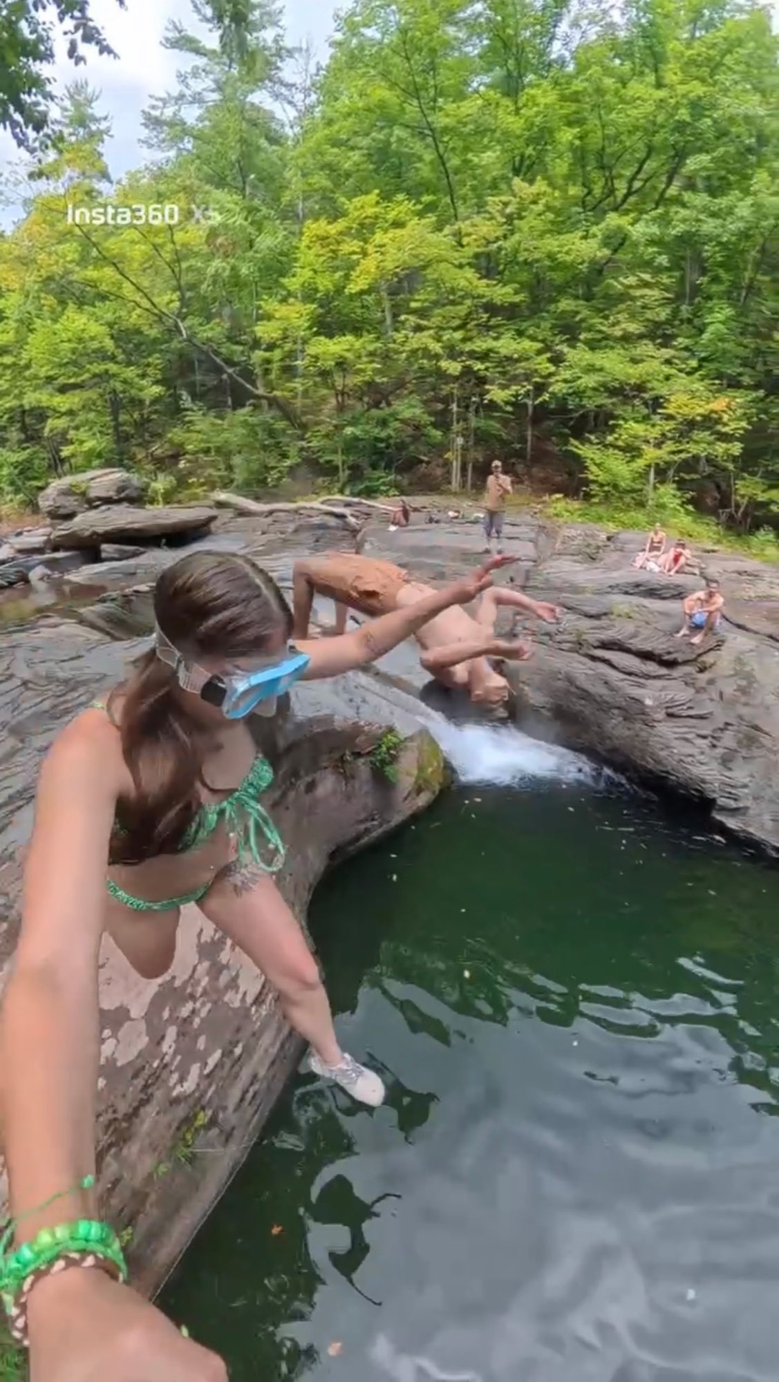 Cliff jumping